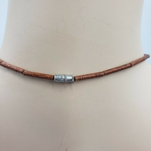 Tribal African Safari Zebra Pendant Necklace 19" - Picture 5 of 11